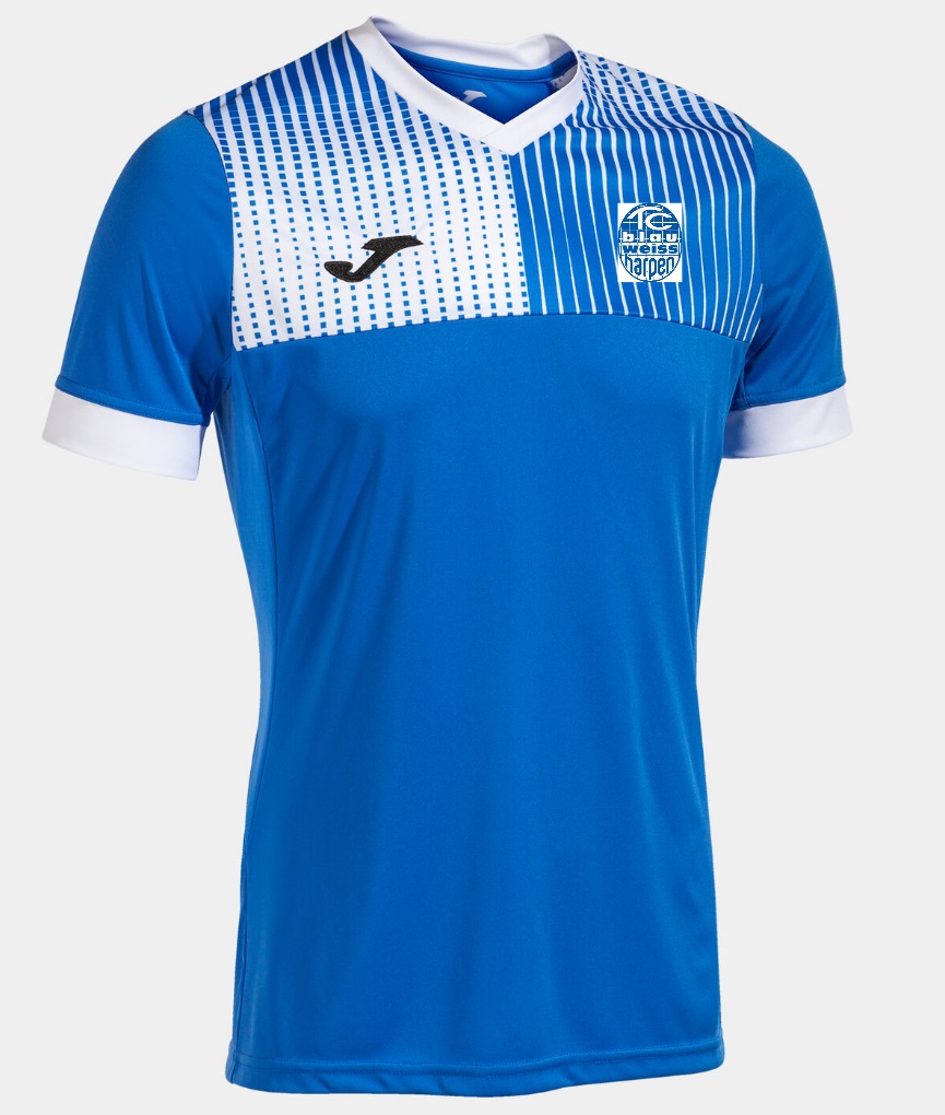 Kurzarmshirt mann Eco Supernova königsblau weiß