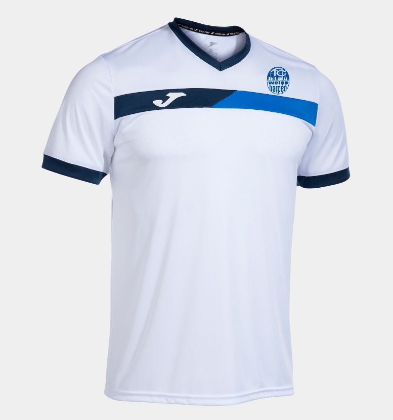 Kurzarmshirt mann Court weiß königsblau